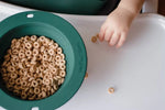 Three Little Tots Forest Green Collapsible Bowl for Travel or Home - 