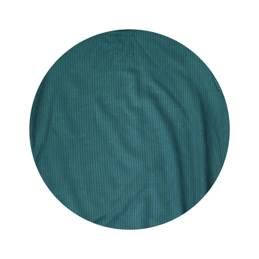 Three Little Tots Forest Green Ribbed Knotted Headband Bow - 