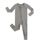 Luxie Charm Forest Green Zippered Baby Romper - Everetts Place Boutique - 