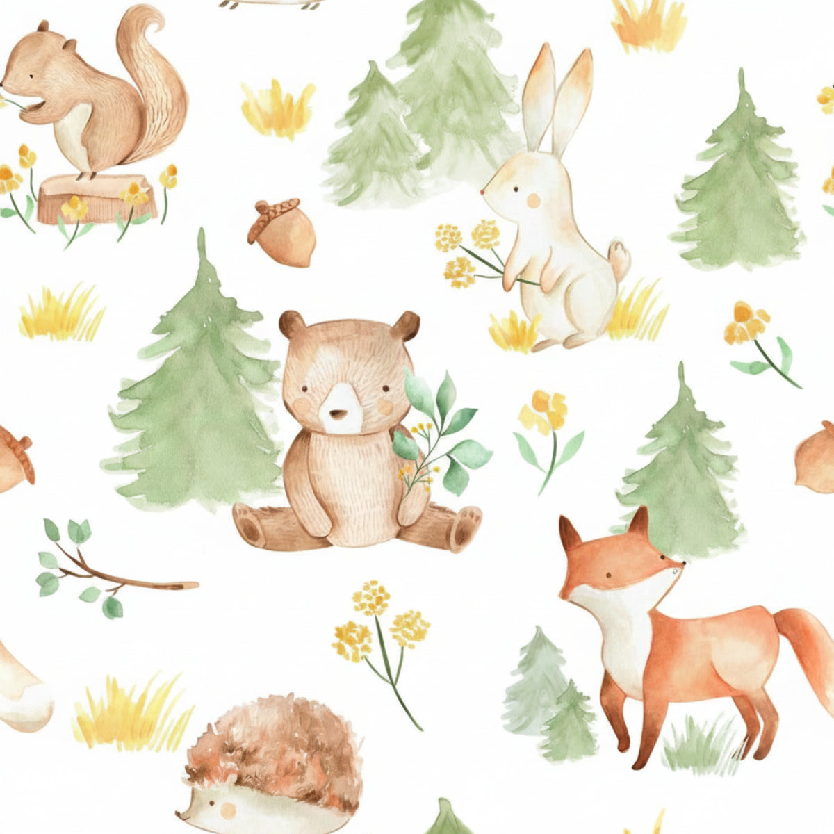Minky Baby Blanket Forest Friends by Honey Lemonade at Everetts Place