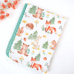 Minky Baby Blanket Forest Friends by Honey Lemonade at Everetts Place
