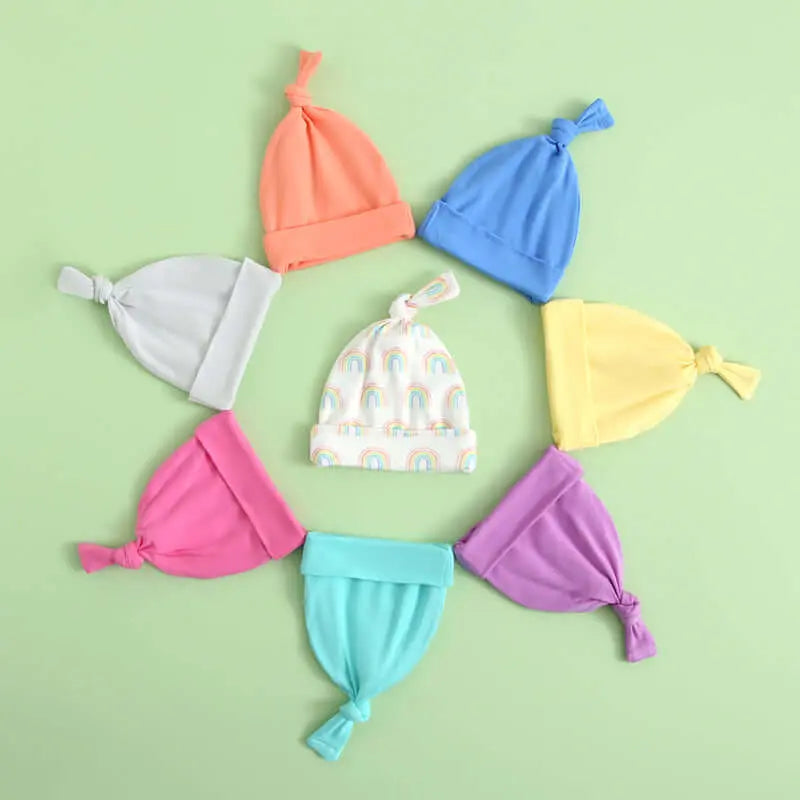 Luxie Charm Forever Rainbow Baby Beanie Hat - Everetts Place Boutique - 