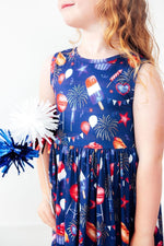 Mila & Rose ® Fourth Of July Tank Twirl Dress For Girls Mila Rose - Everetts Place Boutique - 