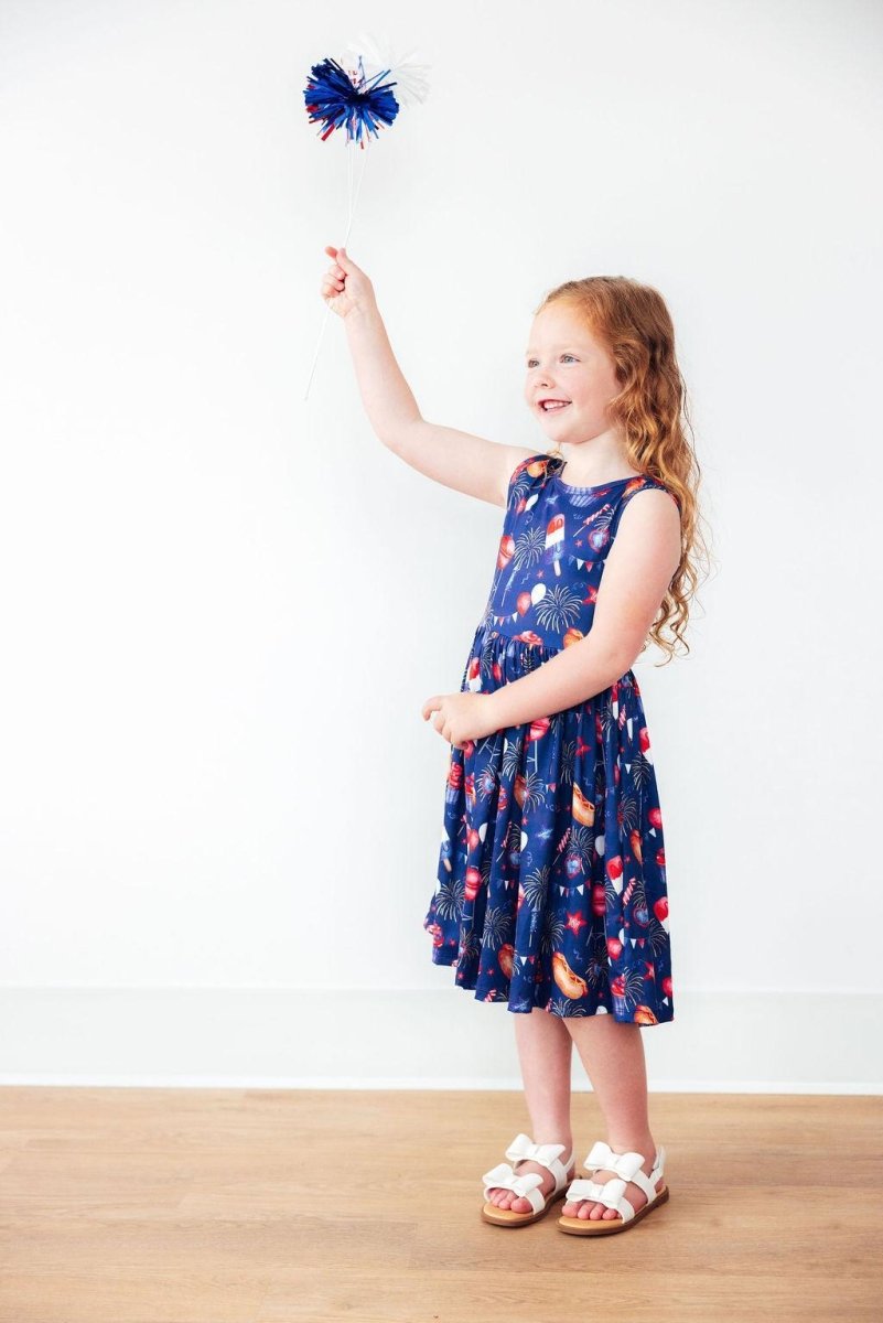 Mila & Rose ® Fourth Of July Tank Twirl Dress For Girls Mila Rose - Everetts Place Boutique - 