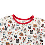 Dreamlet Freedom Dogs Short Pajama Set Patriotic Puppy Sleepwear - Apparel & Accessories > Clothing > Baby & Toddler Clothing > Baby & Toddler Sleepwear Two Piece PJs