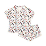 Dreamlet Freedom Dogs Womens Short Sleeve Pajama Set Bamboo Viscose - Apparel & Accessories > Clothing > Sleepwear & Loungewear Women's PJs