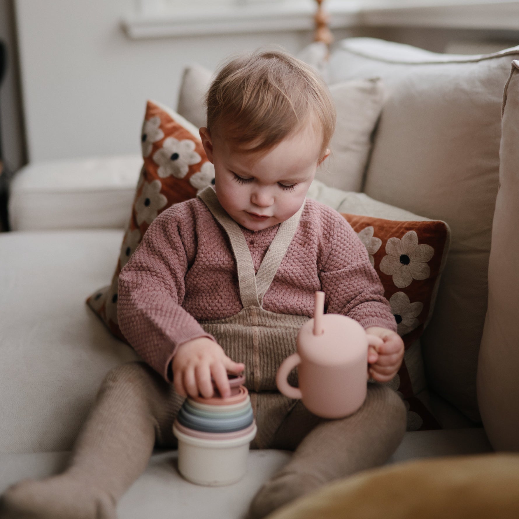 Silicone Training Cup + Straw by Mushie