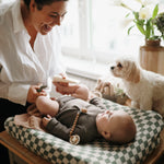Mushie Extra Soft Muslin Changing Pad Cover 100 Percent Cotton Breathable and Cozy Design - Baby & Toddler > Diapering > Changing Mat & Tray Covers Changing Pad Cover