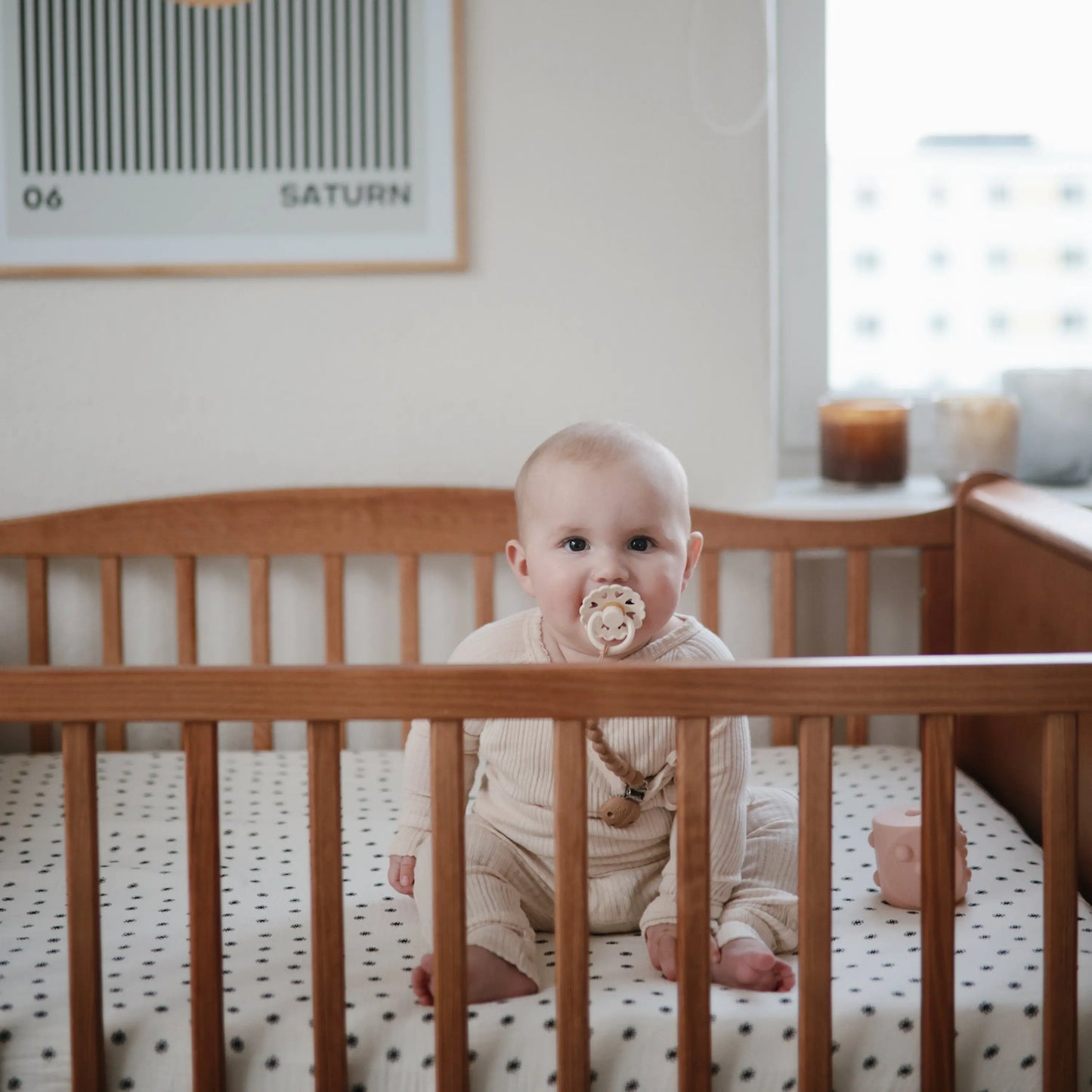 Extra Soft Muslin Crib Sheet for Baby 100% Cotton Breathable and Cozy Mushie