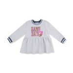 Angel Dear French Terry Dress With Game Day Patch Chenille Applique - Apparel & Accessories > Clothing > Baby & Toddler Clothing > Baby & Toddler Dresses 883A