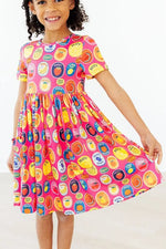 Mila & Rose ® Fresh & Fruity S/S Pocket Twirl Dress - 