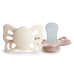 Mushie Frigg Butterfly Anatomical Silicone Pacifier 2 Pack 0 to 6 Months - Baby & Toddler > Baby Health > Pacifiers & Teethers SILICONE FRIGG PACIFIERS