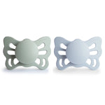 Mushie Frigg Butterfly Anatomical Silicone Pacifier 2 Pack 0 to 6 Months - Baby & Toddler > Baby Health > Pacifiers & Teethers SILICONE FRIGG PACIFIERS