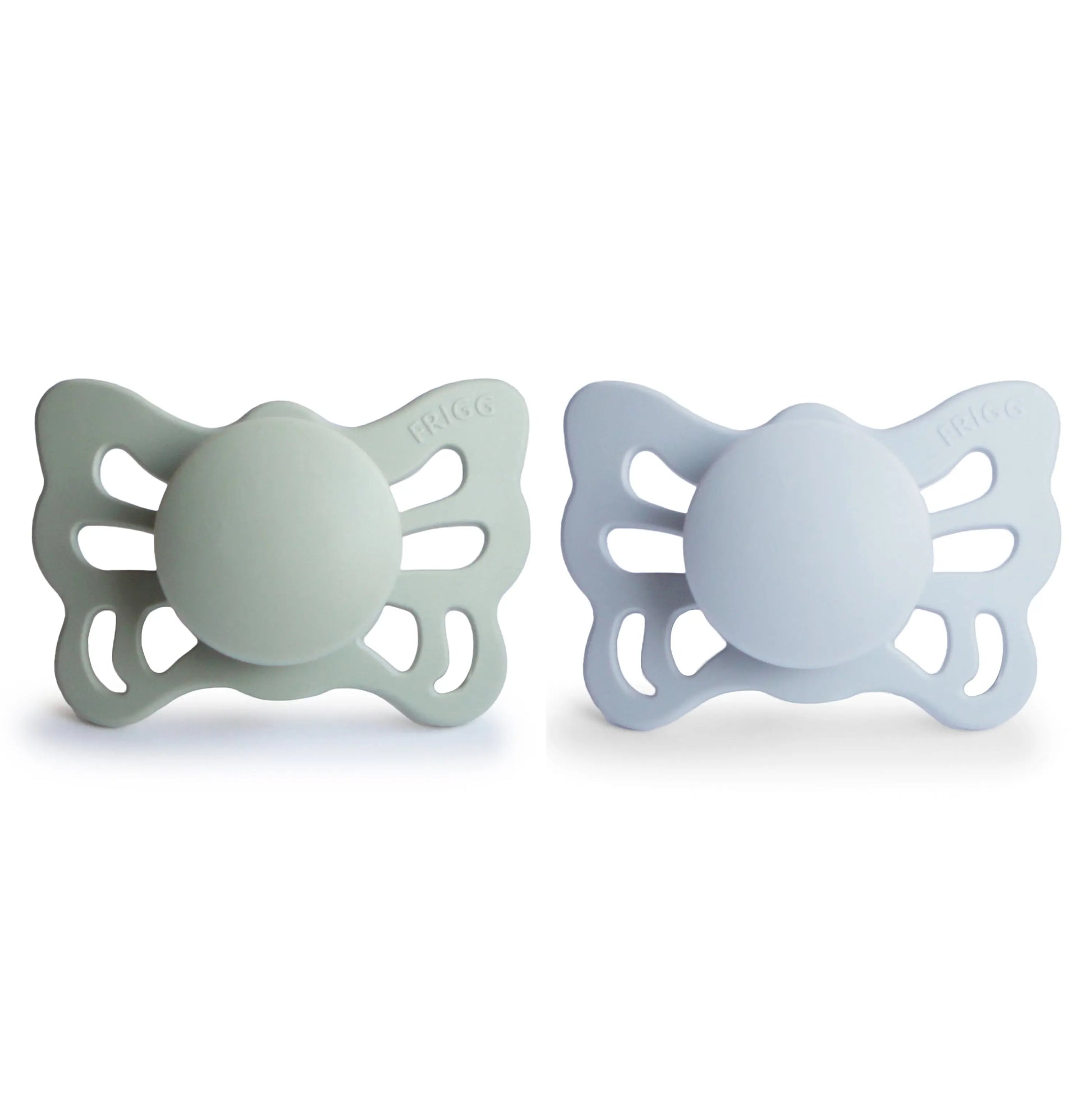 Frigg Butterfly Anatomical Silicone Pacifier 2 Pack 0 to 6 Months Mushie Everetts Place: Online Boutique