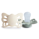Mushie Frigg Butterfly Anatomical Silicone Pacifier 2 Pack 0 to 6 Months - Baby & Toddler > Baby Health > Pacifiers & Teethers SILICONE FRIGG PACIFIERS