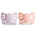 Mushie Frigg Butterfly Anatomical Silicone Pacifier 2 Pack 0 to 6 Months - Baby & Toddler > Baby Health > Pacifiers & Teethers SILICONE FRIGG PACIFIERS