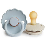 Mushie Frigg Daisy Natural Rubber Pacifier Two Pack - Baby & Toddler > Baby Health > Pacifiers & Teethers RUBBER FRIGG PACIFIERS