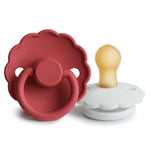 Mushie Frigg Daisy Natural Rubber Pacifier Two Pack - Baby & Toddler > Baby Health > Pacifiers & Teethers RUBBER FRIGG PACIFIERS