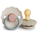 Mushie Frigg Daisy Natural Rubber Pacifier Two Pack - Baby & Toddler > Baby Health > Pacifiers & Teethers RUBBER FRIGG PACIFIERS