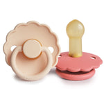 Mushie Frigg Daisy Natural Rubber Pacifier Two Pack - Baby & Toddler > Baby Health > Pacifiers & Teethers RUBBER FRIGG PACIFIERS