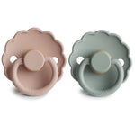 Mushie Frigg Daisy Natural Rubber Pacifier Two Pack - Baby & Toddler > Baby Health > Pacifiers & Teethers RUBBER FRIGG PACIFIERS