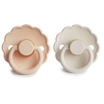 Mushie Frigg Daisy Natural Rubber Pacifier Two Pack - Baby & Toddler > Baby Health > Pacifiers & Teethers RUBBER FRIGG PACIFIERS