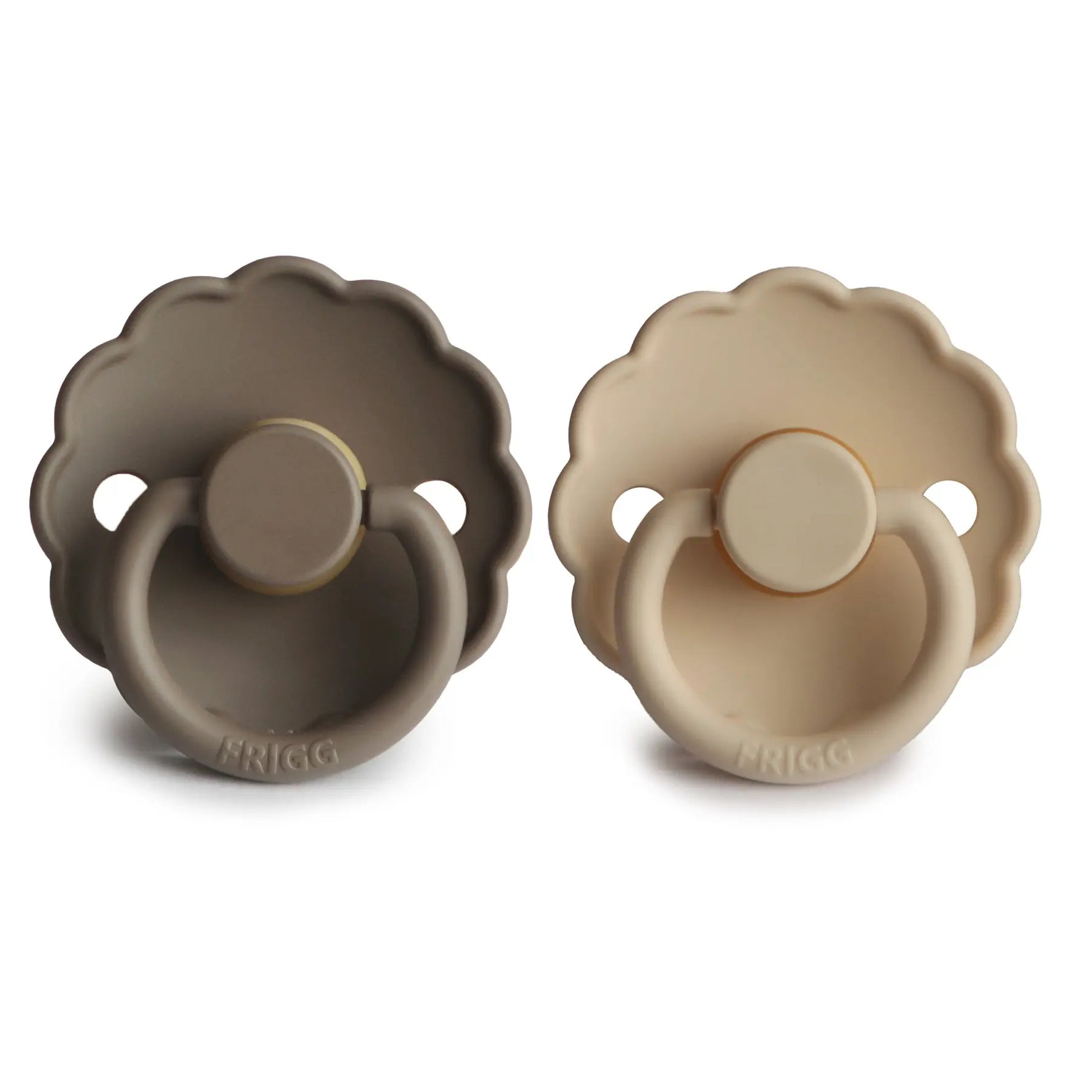 Mushie Frigg Daisy Natural Rubber Pacifier Two Pack - Baby & Toddler > Baby Health > Pacifiers & Teethers RUBBER FRIGG PACIFIERS