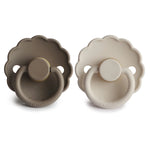 Mushie Frigg Daisy Natural Rubber Pacifier Two Pack - Baby & Toddler > Baby Health > Pacifiers & Teethers RUBBER FRIGG PACIFIERS