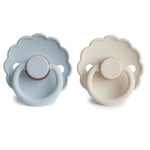 Mushie Frigg Daisy Natural Rubber Pacifier Two Pack - Baby & Toddler > Baby Health > Pacifiers & Teethers RUBBER FRIGG PACIFIERS