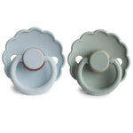 Mushie Frigg Daisy Natural Rubber Pacifier Two Pack - Baby & Toddler > Baby Health > Pacifiers & Teethers RUBBER FRIGG PACIFIERS