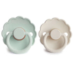 Mushie Frigg Daisy Natural Rubber Pacifier Two Pack - Baby & Toddler > Baby Health > Pacifiers & Teethers RUBBER FRIGG PACIFIERS