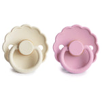 Mushie Frigg Daisy Natural Rubber Pacifier Two Pack - Baby & Toddler > Baby Health > Pacifiers & Teethers RUBBER FRIGG PACIFIERS