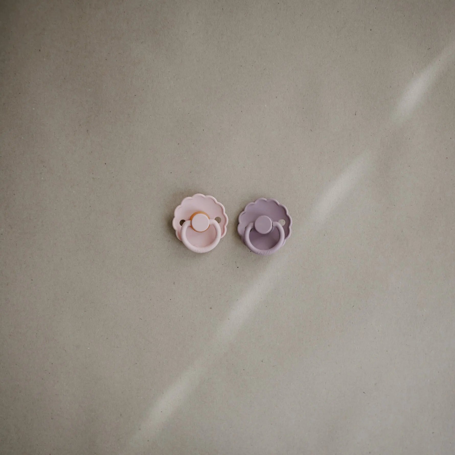 Mushie Frigg Daisy Natural Rubber Pacifier Two Pack - Baby & Toddler > Baby Health > Pacifiers & Teethers RUBBER FRIGG PACIFIERS