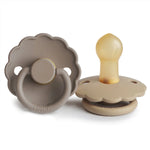 Mushie Frigg Daisy Natural Rubber Pacifier Two Pack - Baby & Toddler > Baby Health > Pacifiers & Teethers RUBBER FRIGG PACIFIERS