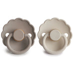 Mushie Frigg Daisy Natural Rubber Pacifier Two Pack - Baby & Toddler > Baby Health > Pacifiers & Teethers RUBBER FRIGG PACIFIERS