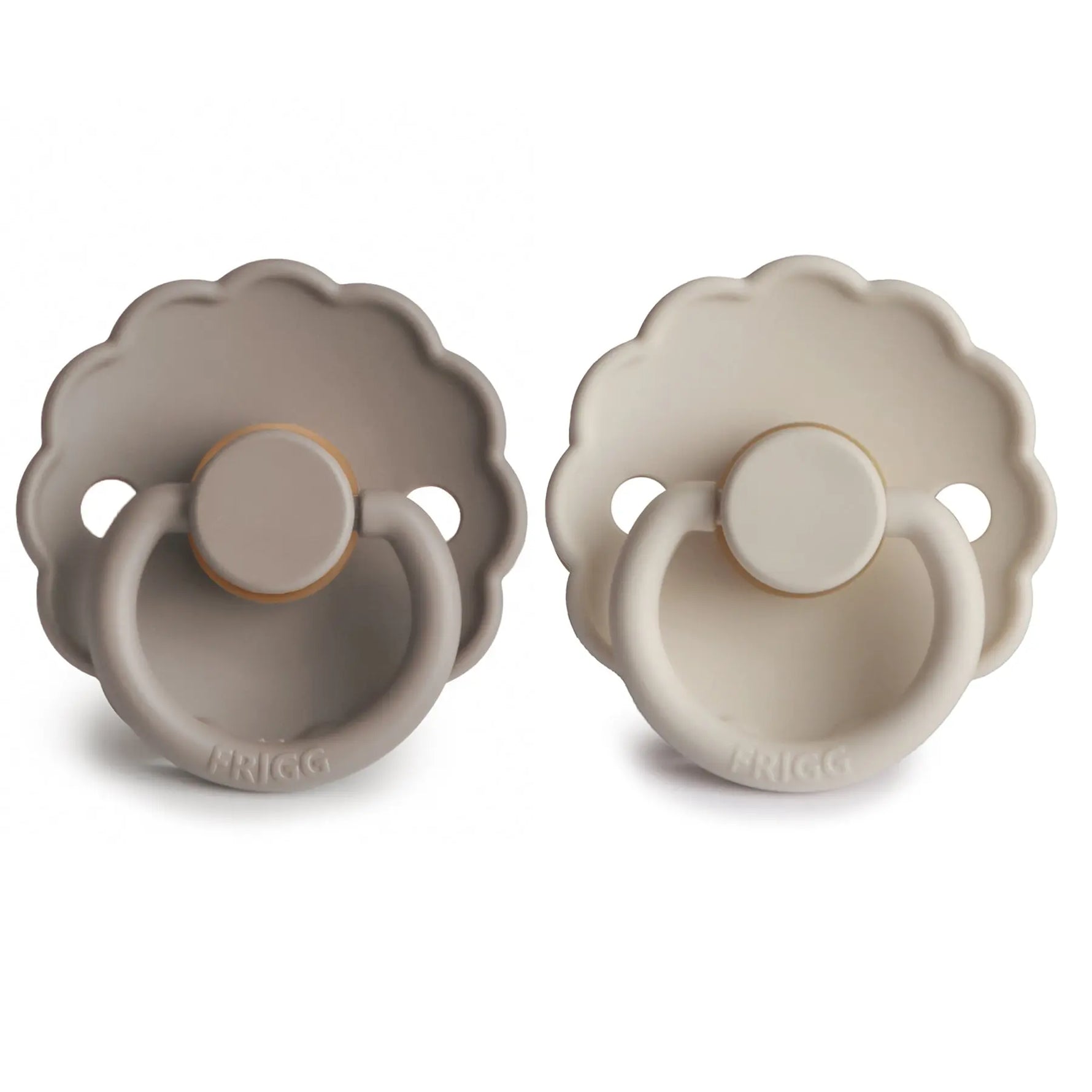 Mushie Frigg Daisy Natural Rubber Pacifier Two Pack - Baby & Toddler > Baby Health > Pacifiers & Teethers RUBBER FRIGG PACIFIERS