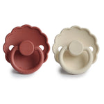 Mushie Frigg Daisy Silicone Pacifier 2 Pack with SilkySoft Nipple - Baby & Toddler > Baby Health > Pacifiers & Teethers SILICONE FRIGG PACIFIERS