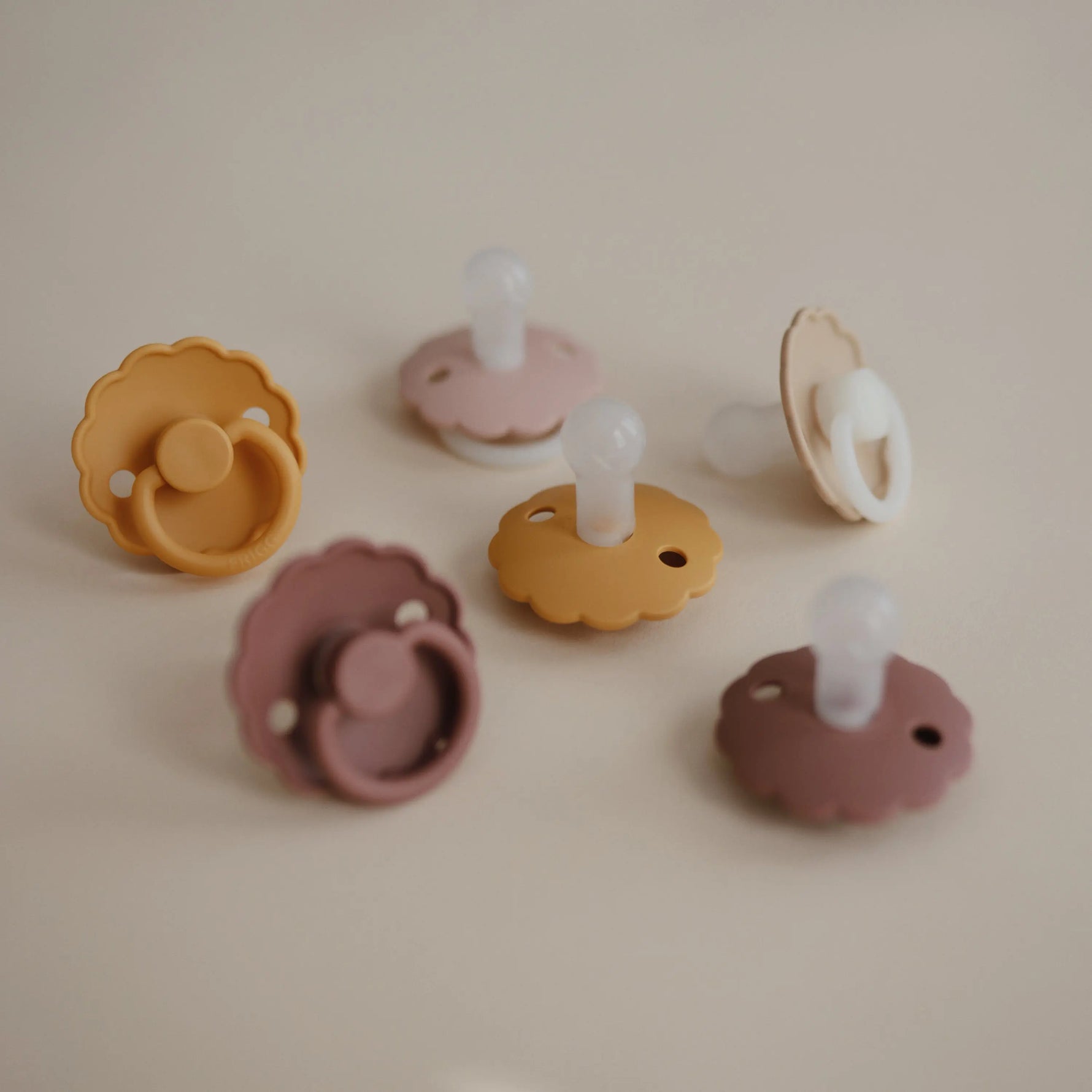Mushie Frigg Daisy Silicone Pacifier 2 Pack with SilkySoft Nipple - Baby & Toddler > Baby Health > Pacifiers & Teethers SILICONE FRIGG PACIFIERS