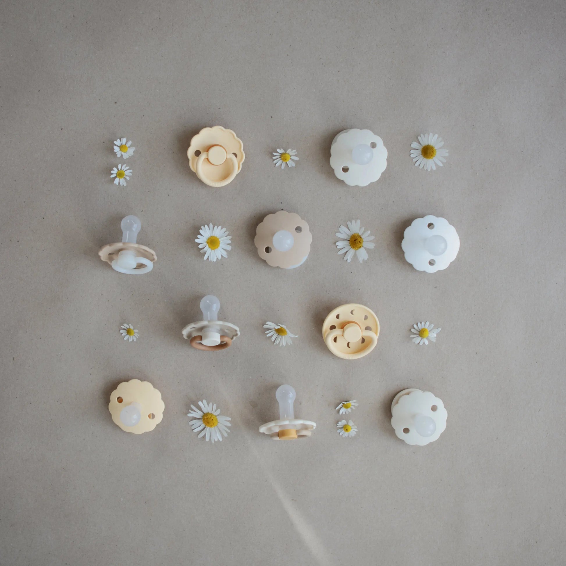 Frigg Daisy Silicone Pacifier 2 Pack with SilkySoft Nipple Mushie Everetts Place: Online Boutique