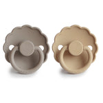 Mushie Frigg Daisy Silicone Pacifier 2 Pack with SilkySoft Nipple - Baby & Toddler > Baby Health > Pacifiers & Teethers SILICONE FRIGG PACIFIERS