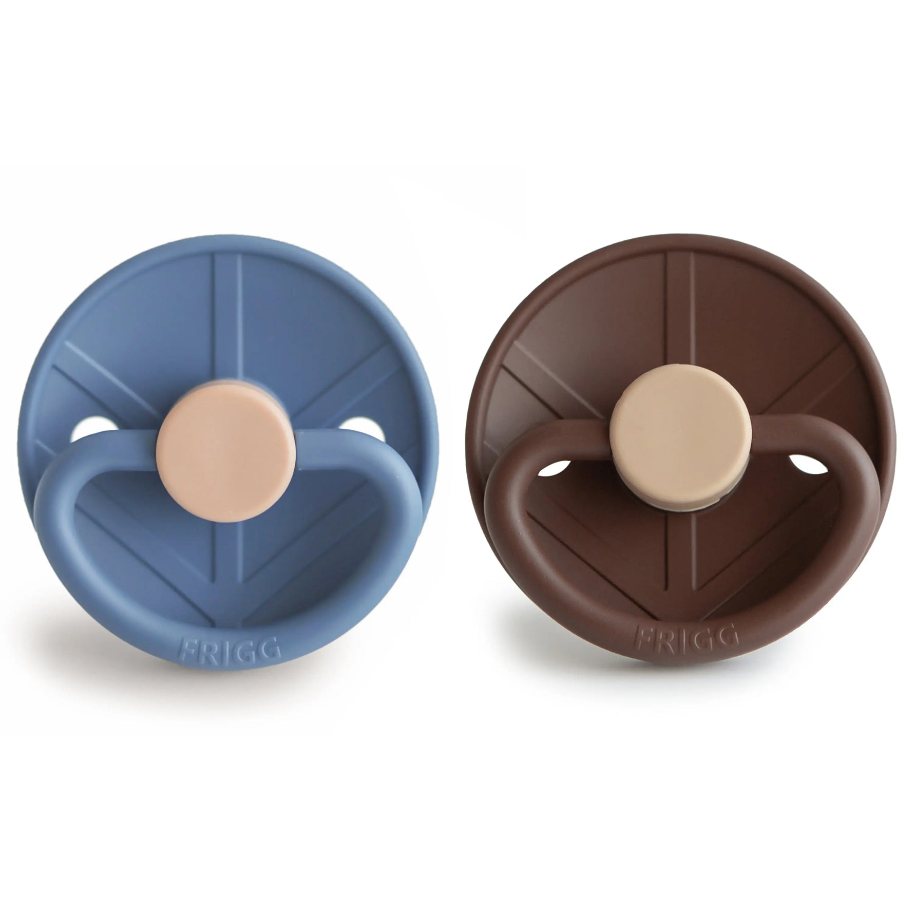 Mushie Frigg Little Viking Silicone Pacifiers 2-Pack with SilkySoft Nipple - Baby & Toddler > Baby Health > Pacifiers & Teethers SILICONE FRIGG PACIFIERS