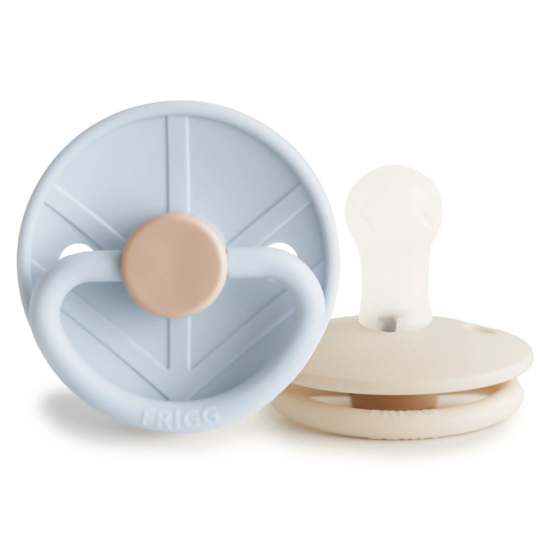 Mushie Frigg Little Viking Silicone Pacifiers 2-Pack with SilkySoft Nipple - Baby & Toddler > Baby Health > Pacifiers & Teethers SILICONE FRIGG PACIFIERS