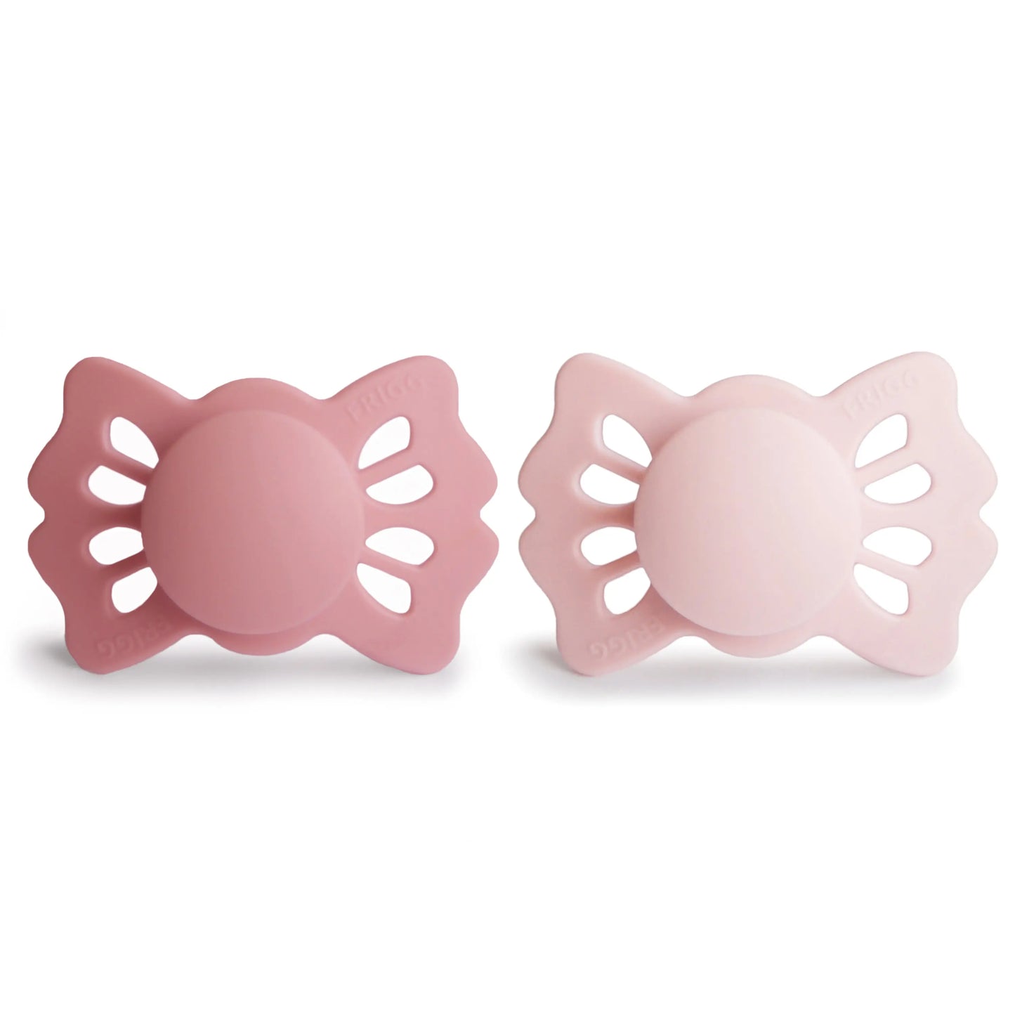 Frigg Lucky Symmetrical Silicone Pacifier 2 Pack 0 to 6 Months Mushie Everetts Place: Online Boutique