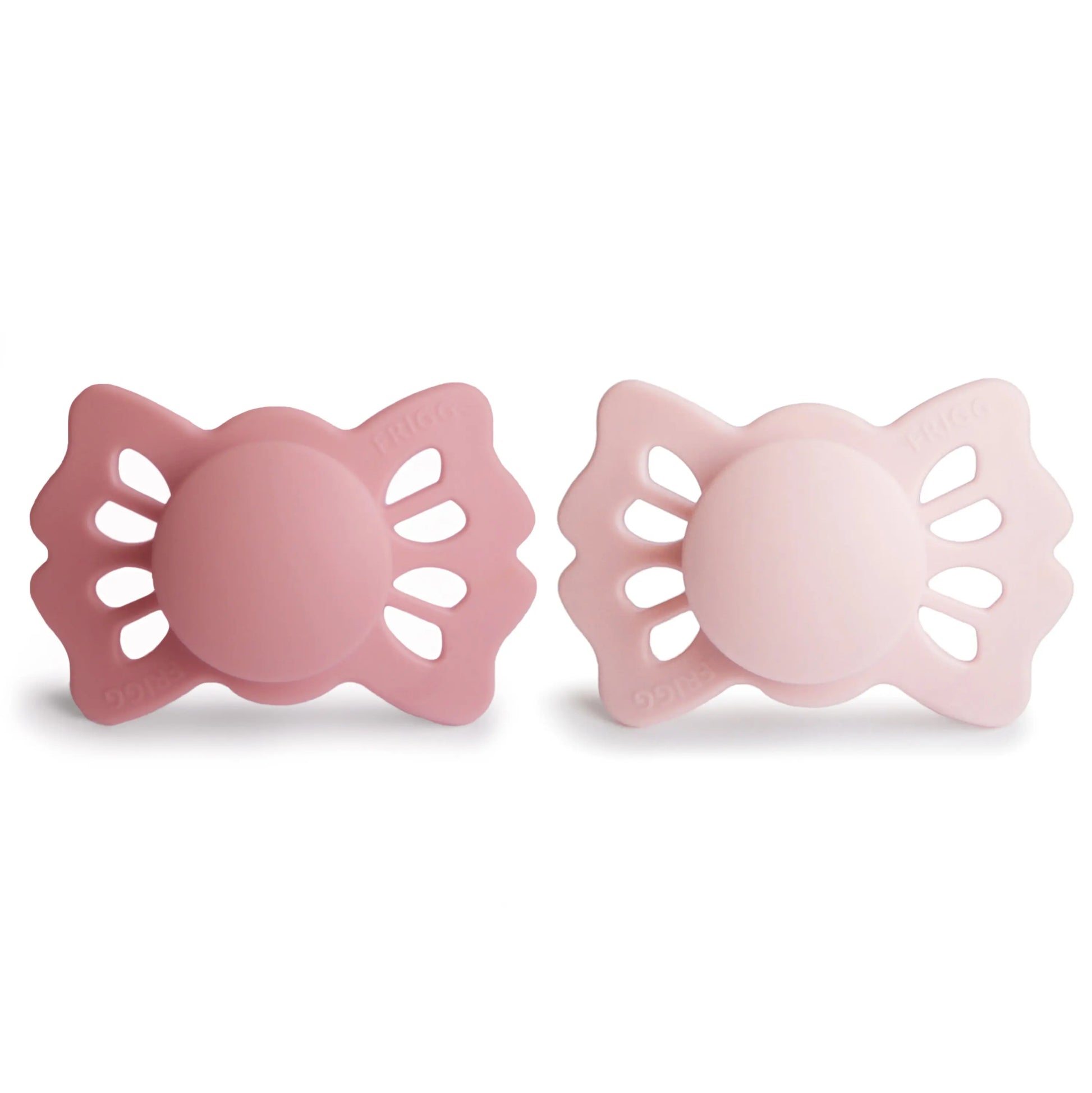 Frigg Lucky Symmetrical Silicone Pacifier 2 Pack 0 to 6 Months Mushie Everetts Place: Online Boutique