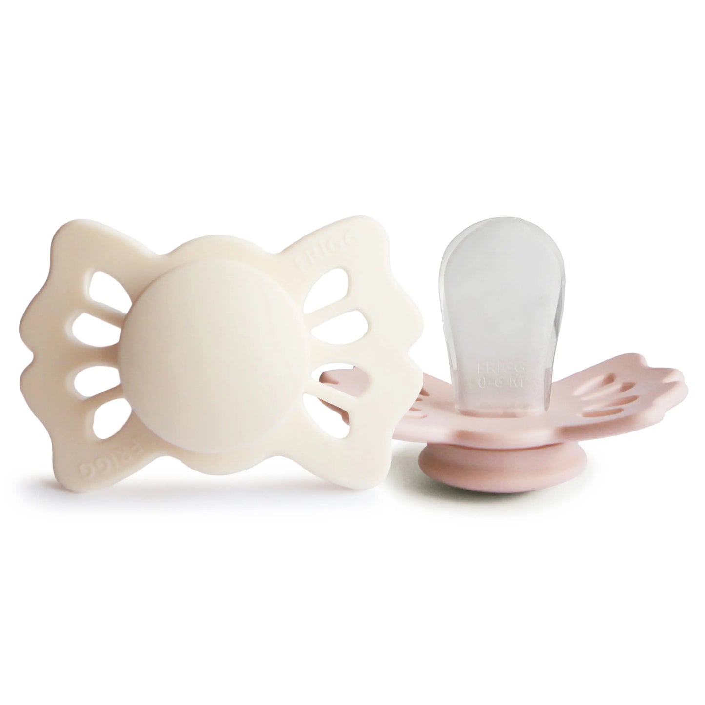 Frigg Lucky Symmetrical Silicone Pacifier 2 Pack 0 to 6 Months Mushie Everetts Place: Online Boutique 16.99