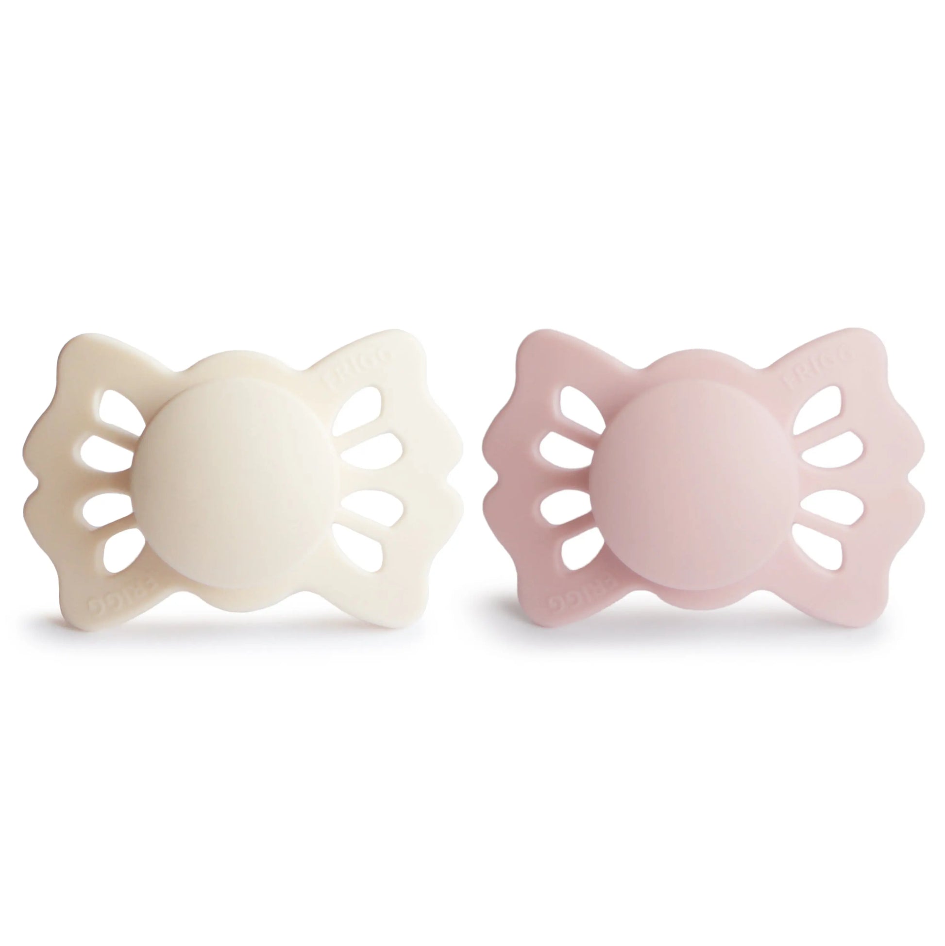 Frigg Lucky Symmetrical Silicone Pacifier 2 Pack 0 to 6 Months Mushie Everetts Place: Online Boutique