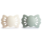 Mushie Frigg Lucky Symmetrical Silicone Pacifier 2 Pack 0 to 6 Months - Baby & Toddler > Baby Health > Pacifiers & Teethers SILICONE FRIGG PACIFIERS