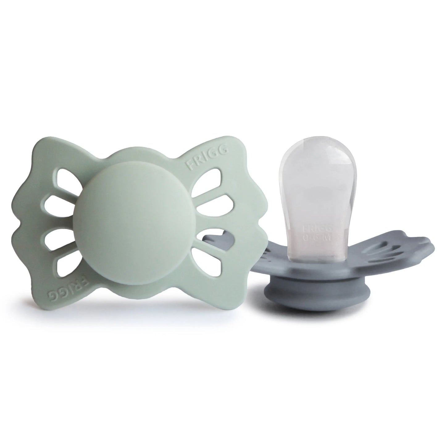 Frigg Lucky Symmetrical Silicone Pacifier 2 Pack 0 to 6 Months Mushie Everetts Place: Online Boutique 16.99