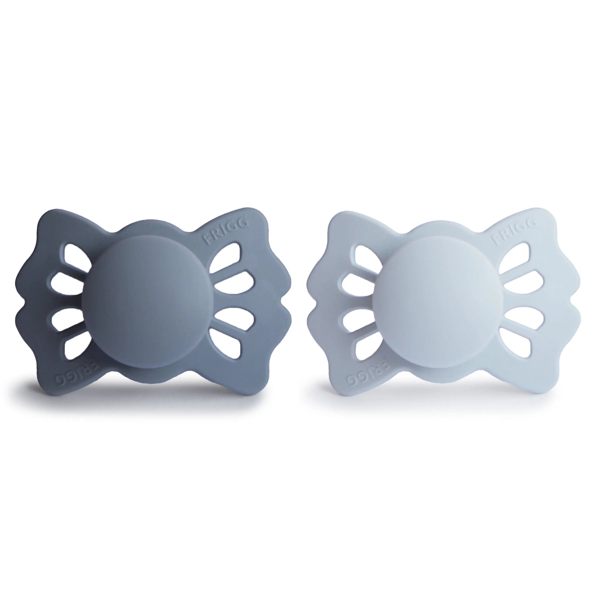 Frigg Lucky Symmetrical Silicone Pacifier 2 Pack 0 to 6 Months Mushie Everetts Place: Online Boutique