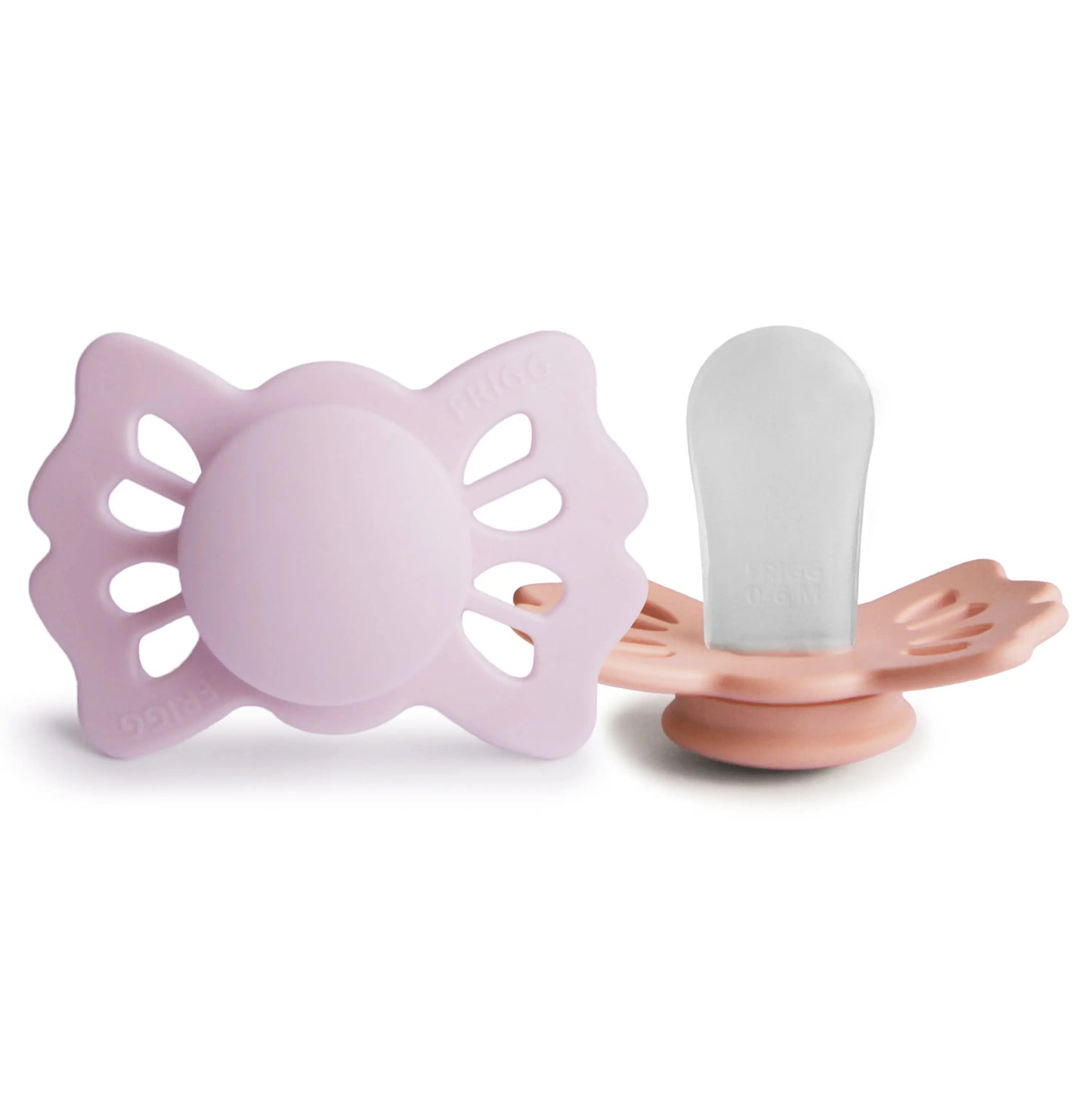 Frigg Lucky Symmetrical Silicone Pacifier 2 Pack 0 to 6 Months Mushie Everetts Place: Online Boutique 16.99